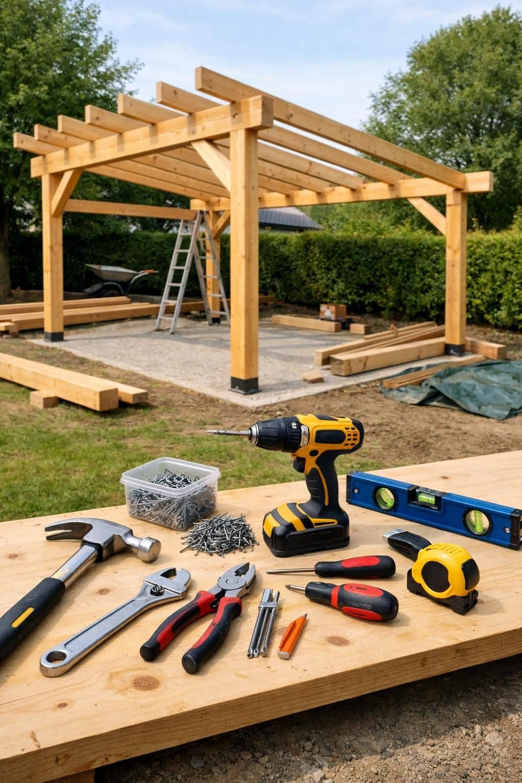 découvrez notre abri voiture en bois alliant élégance naturelle et protection durable pour votre véhicule. un choix esthétique et écologique qui résiste au temps.