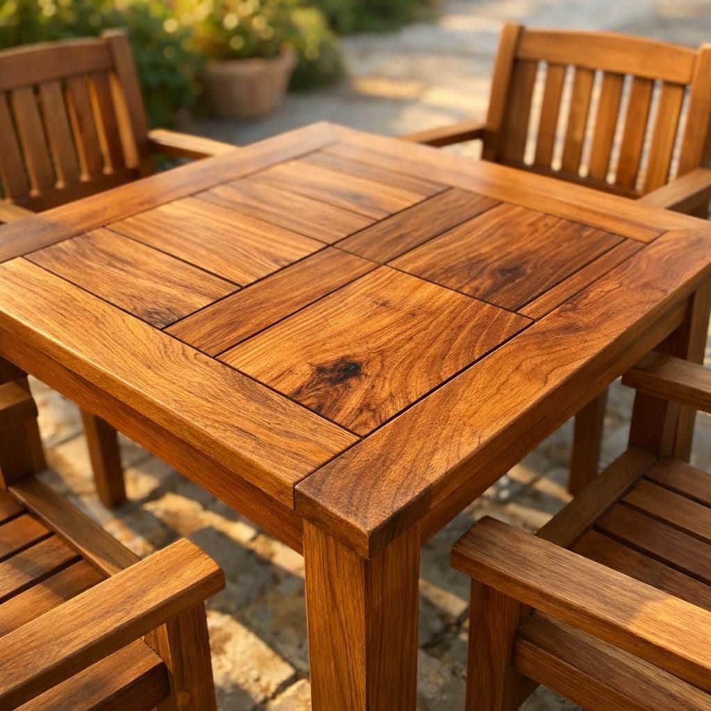 découvrez notre table de jardin carrée, alliant élégance et praticité pour sublimer vos espaces extérieurs avec style et confort.
