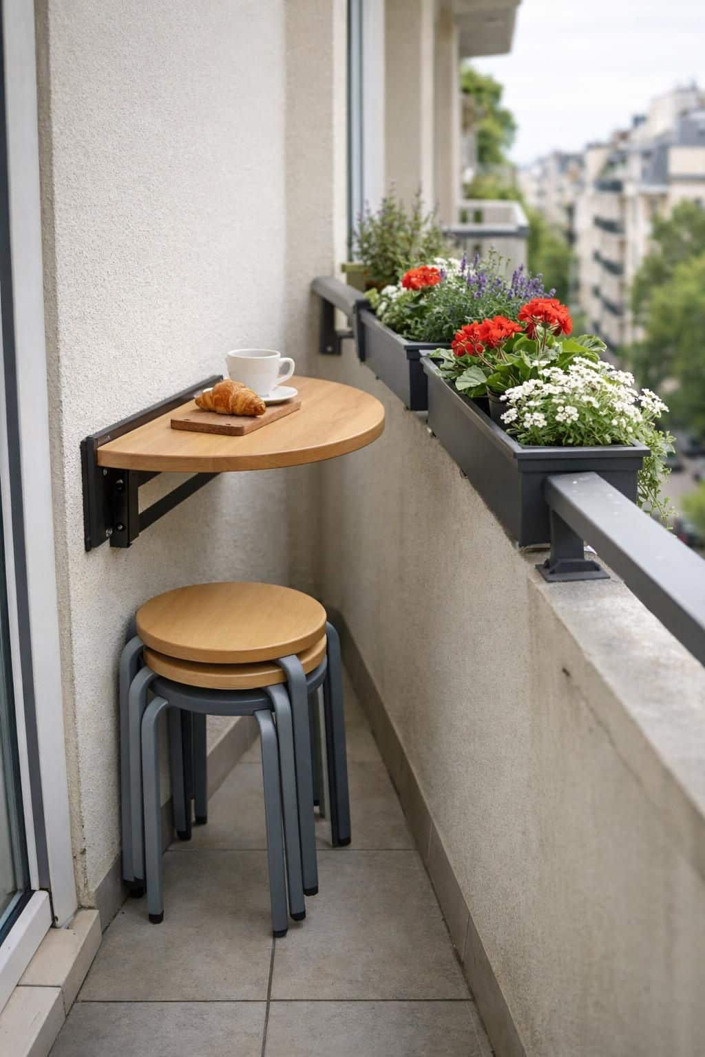 transformez votre balcon en un espace convivial avec un petit salon de jardin à la fois élégant et pratique, idéal pour profiter de l'extérieur en toute simplicité.
