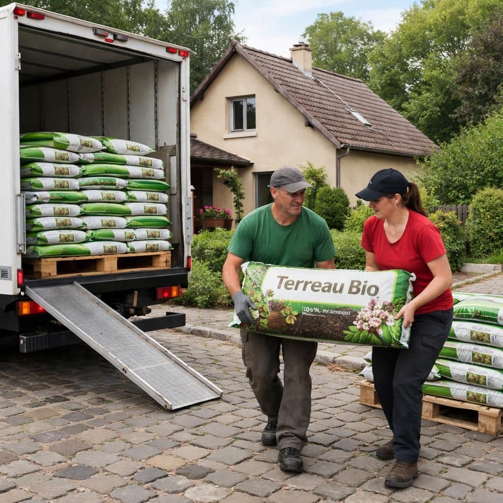 commandez facilement vos sacs de terreau bio en ligne et profitez d'une livraison rapide directement à domicile pour vos besoins de jardinage écologique.