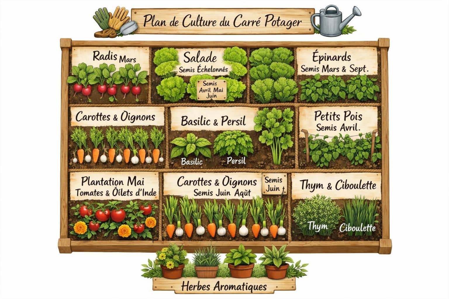 découvrez comment créer un carré potager économique grâce à nos astuces et conseils pratiques pour cultiver votre jardin à petit prix tout en maximisant vos récoltes.