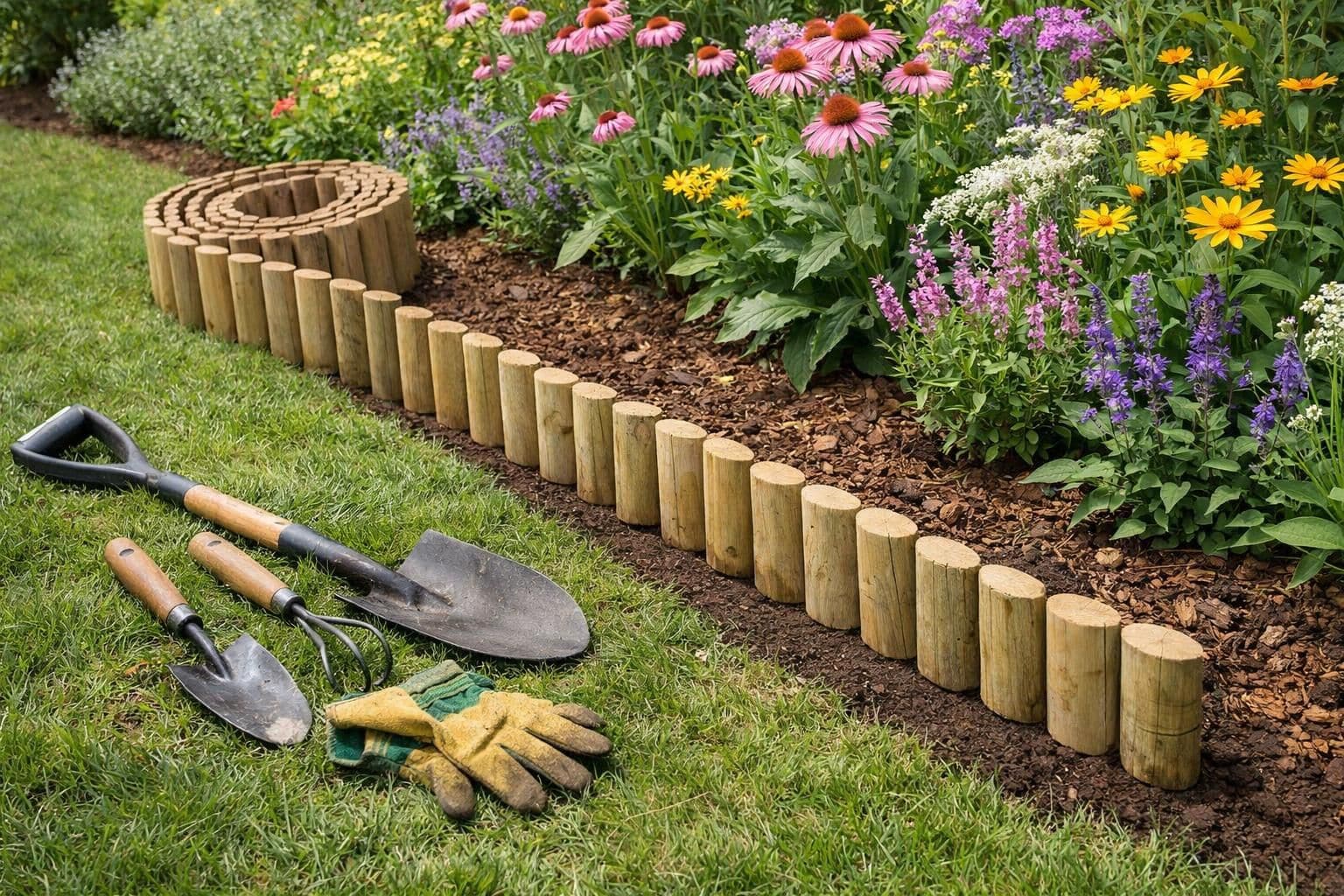 découvrez comment créer une bordure de jardin élégante et naturelle en bois pour sublimer vos espaces verts avec style et simplicité.