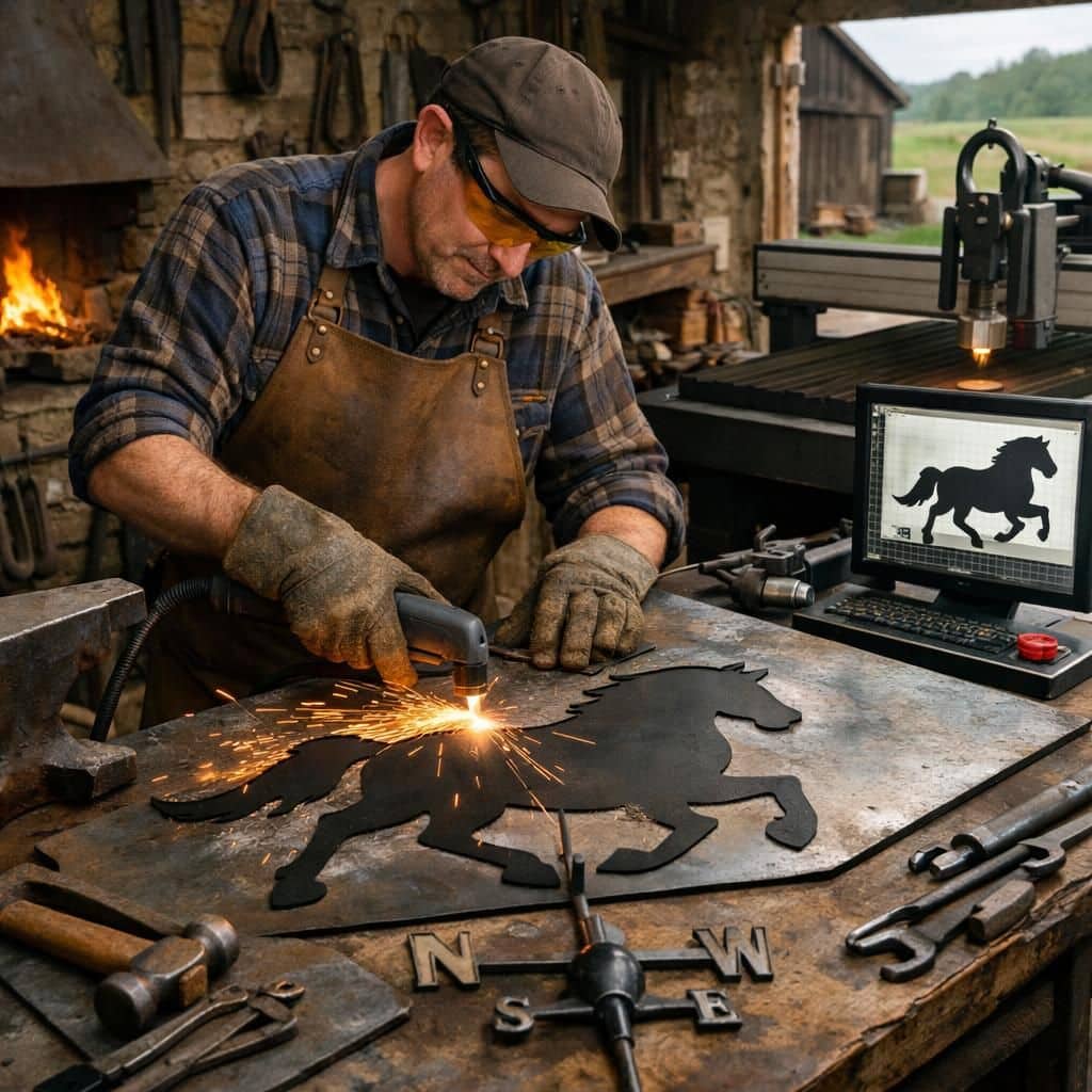 explorez la girouette animalière, une décoration alliant l'élégance de la nature et la force du vent pour embellir votre jardin.