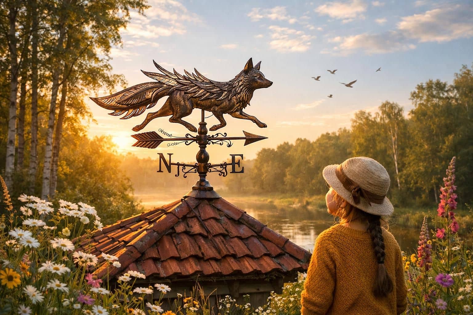 découvrez la girouette animalière, un symbole unique alliant la douceur de la nature et la force du vent pour décorer votre maison avec élégance et originalité.
