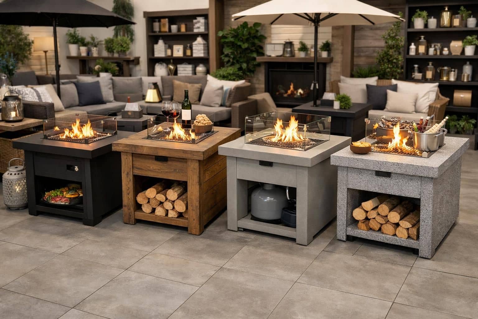 découvrez nos braseros carrés, alliant design élégant et performance pratique pour des soirées conviviales et chaleureuses en plein air.