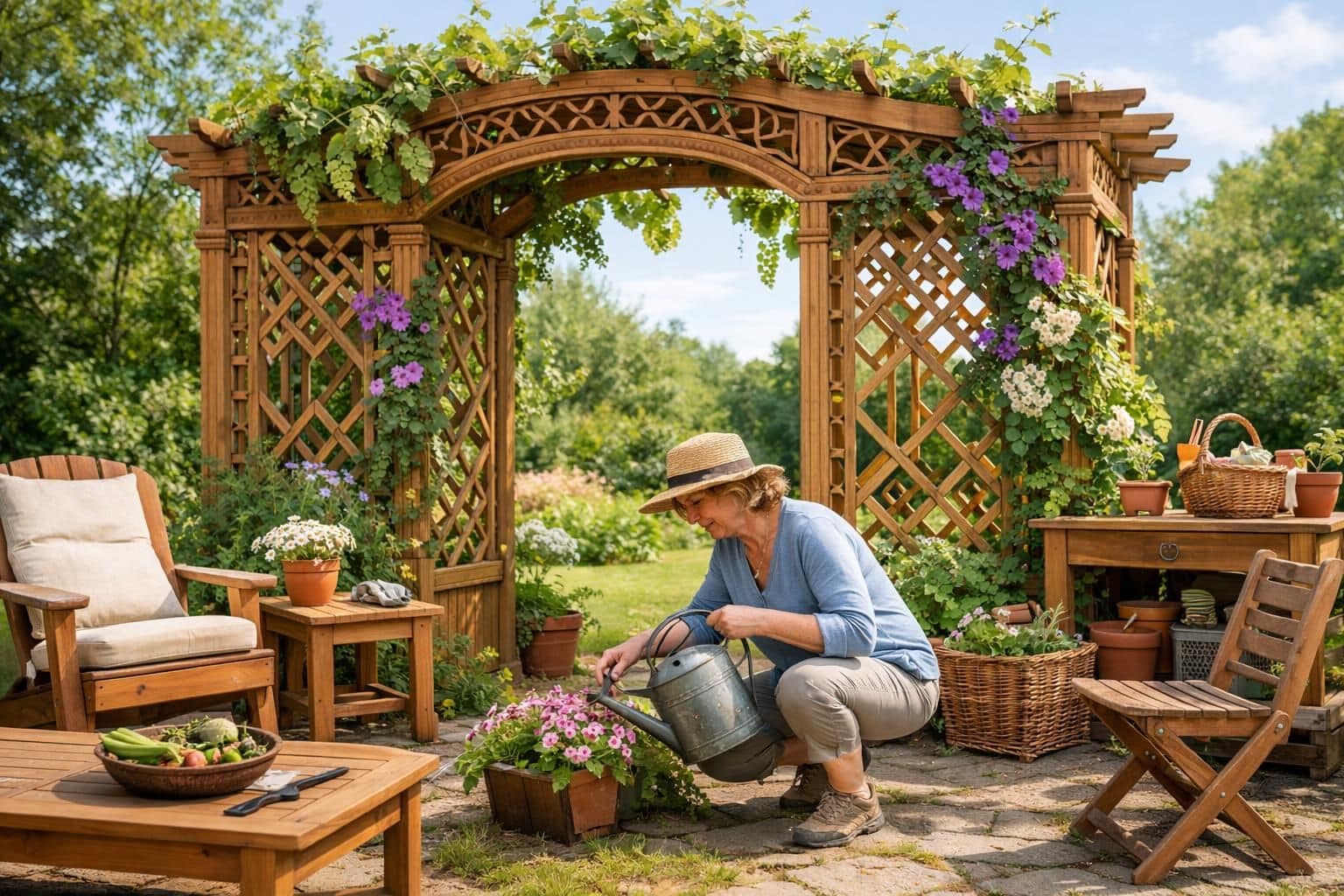 découvrez comment les treillis en bois allient élégance et fonctionnalité pour sublimer et structurer votre espace vert avec charme et durabilité.