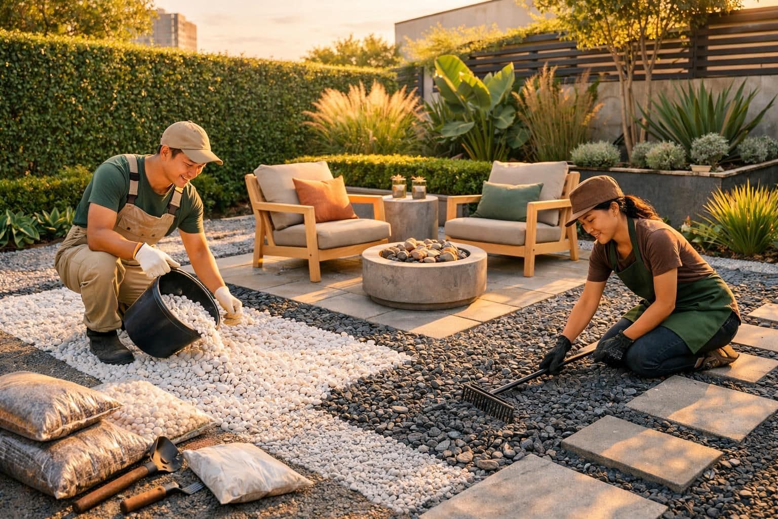 découvrez des idées originales et tendance pour sublimer votre jardin avec des graviers, et créez un espace extérieur esthétique et facile à entretenir.