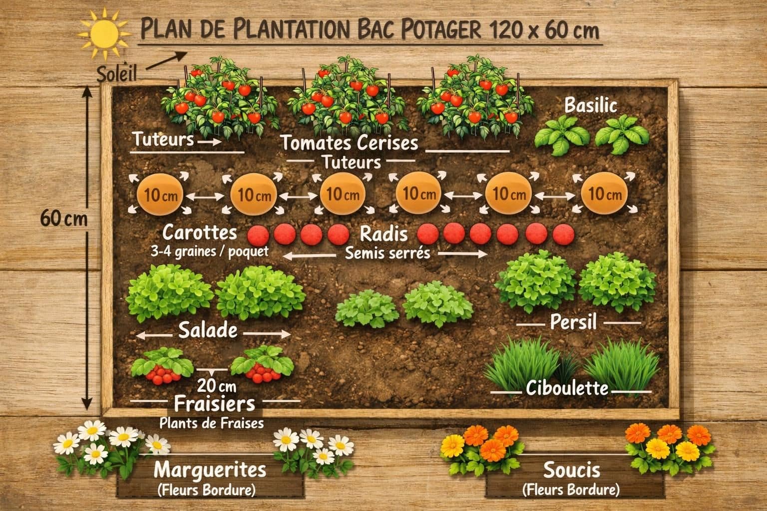 apprenez à créer un carré potager rectangulaire facile à entretenir pour maximiser vos récoltes et profiter d'un jardinage pratique et efficace.