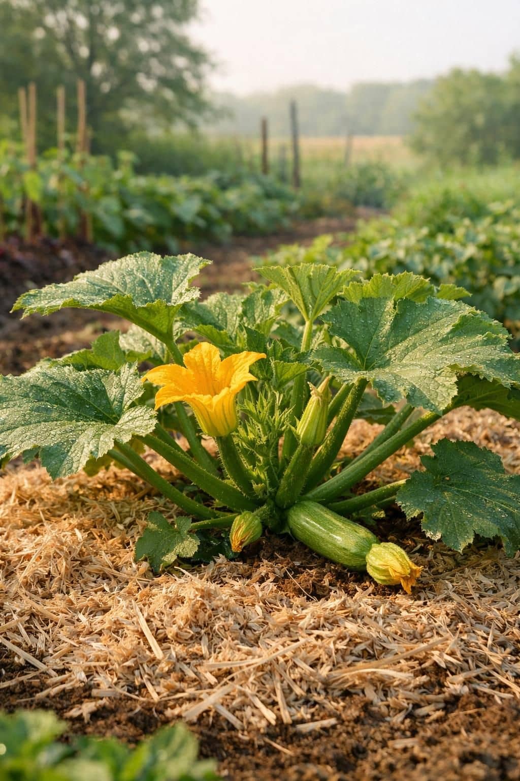découvrez comment le paillage peut protéger et nourrir vos plants de courgettes pour une récolte abondante et saine avec notre guide complet.