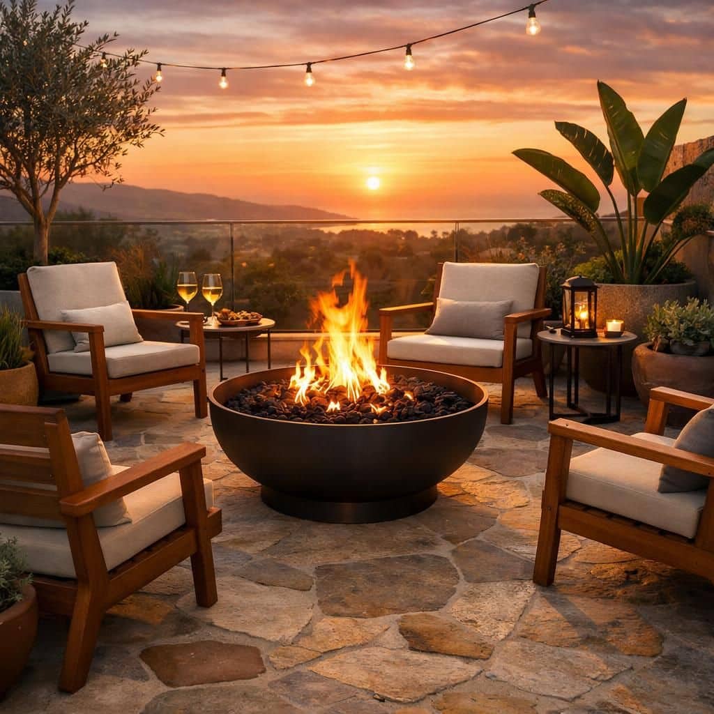 découvrez nos braseros de terrasse pour créer une ambiance chaleureuse et conviviale tout en apportant une touche design à votre espace extérieur.