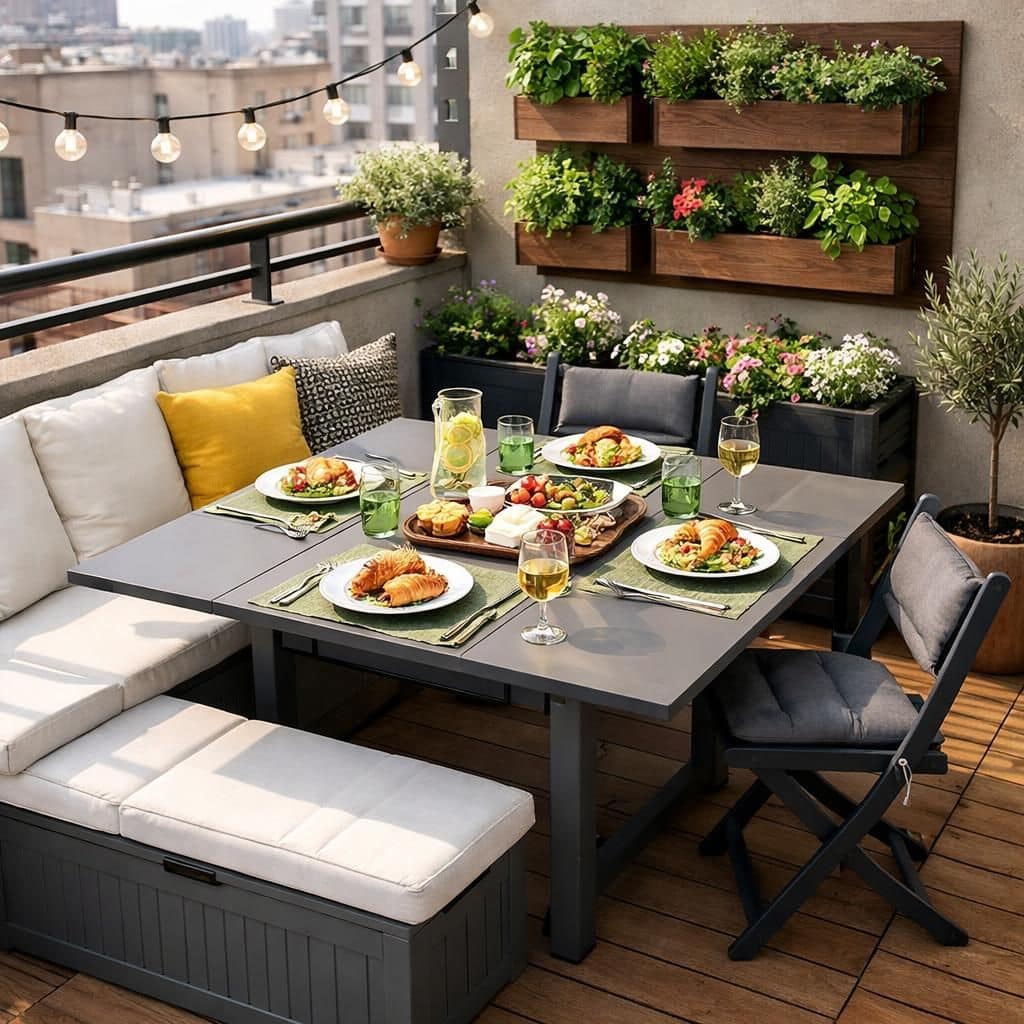 découvrez notre table de jardin modulable, l'atout flexible idéal pour vos repas en plein air. pratique, adaptable et design, elle s'ajuste à toutes vos envies et occasions.