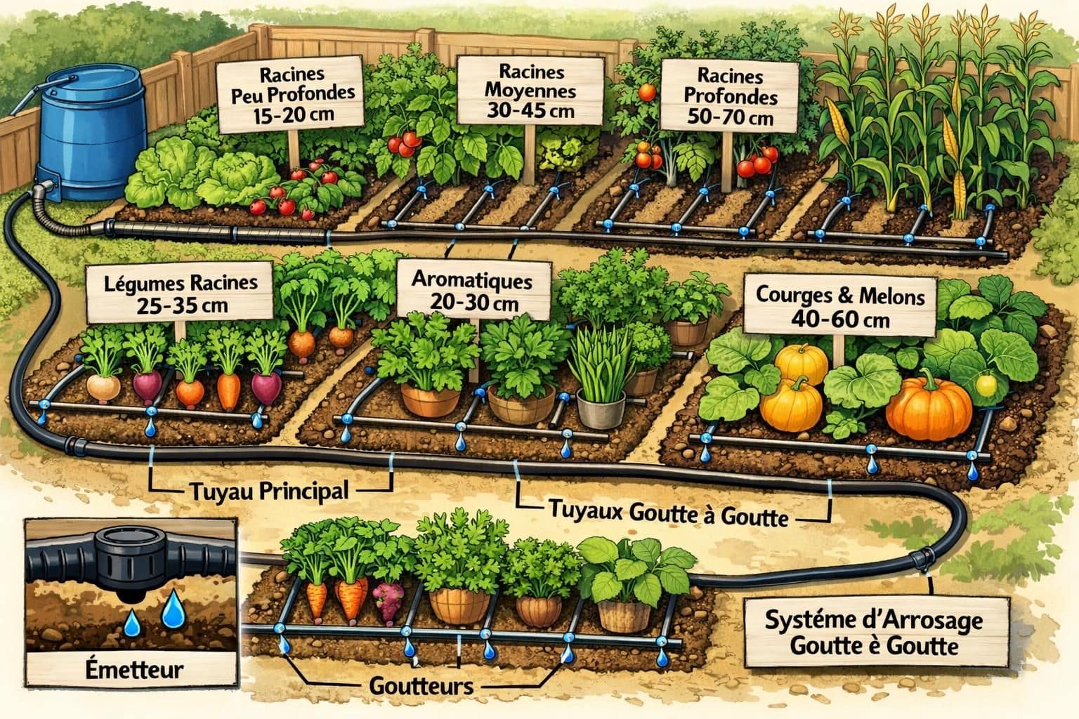 découvrez des techniques efficaces et des conseils pratiques pour arroser votre potager et garantir un jardin florissant toute l'année.