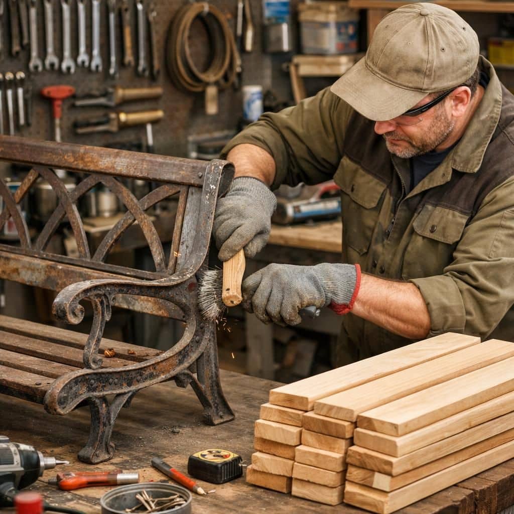 découvrez notre sélection de bancs de jardin en métal alliant style et robustesse pour embellir votre extérieur avec élégance et confort.