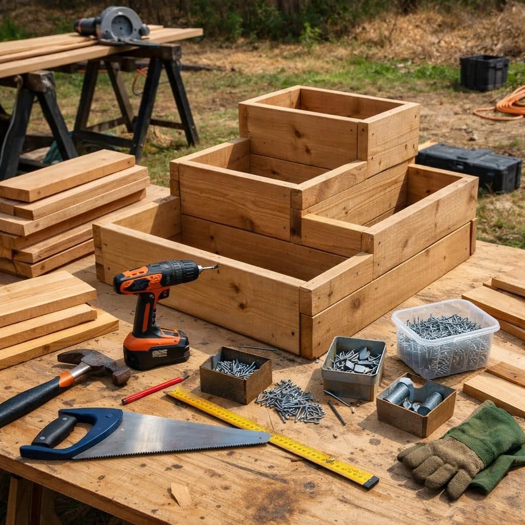 découvrez nos modèles de carrés potagers en escaliers, parfaits pour maximiser l'espace et optimiser vos cultures de manière efficace et esthétique.