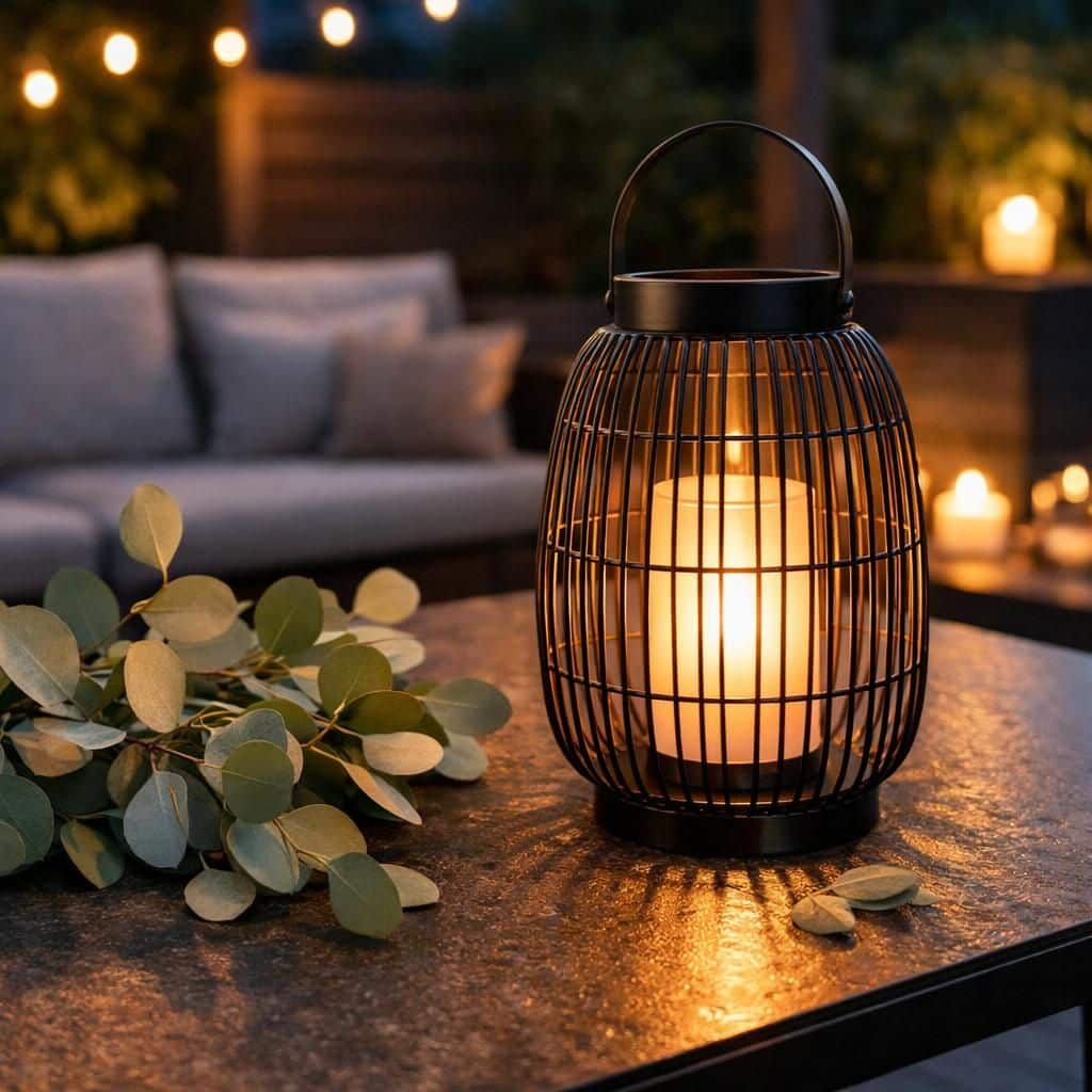 découvrez comment créer 5 ambiances uniques et chaleureuses avec une lanterne d'extérieur à poser, idéale pour sublimer vos espaces extérieurs en toute simplicité.