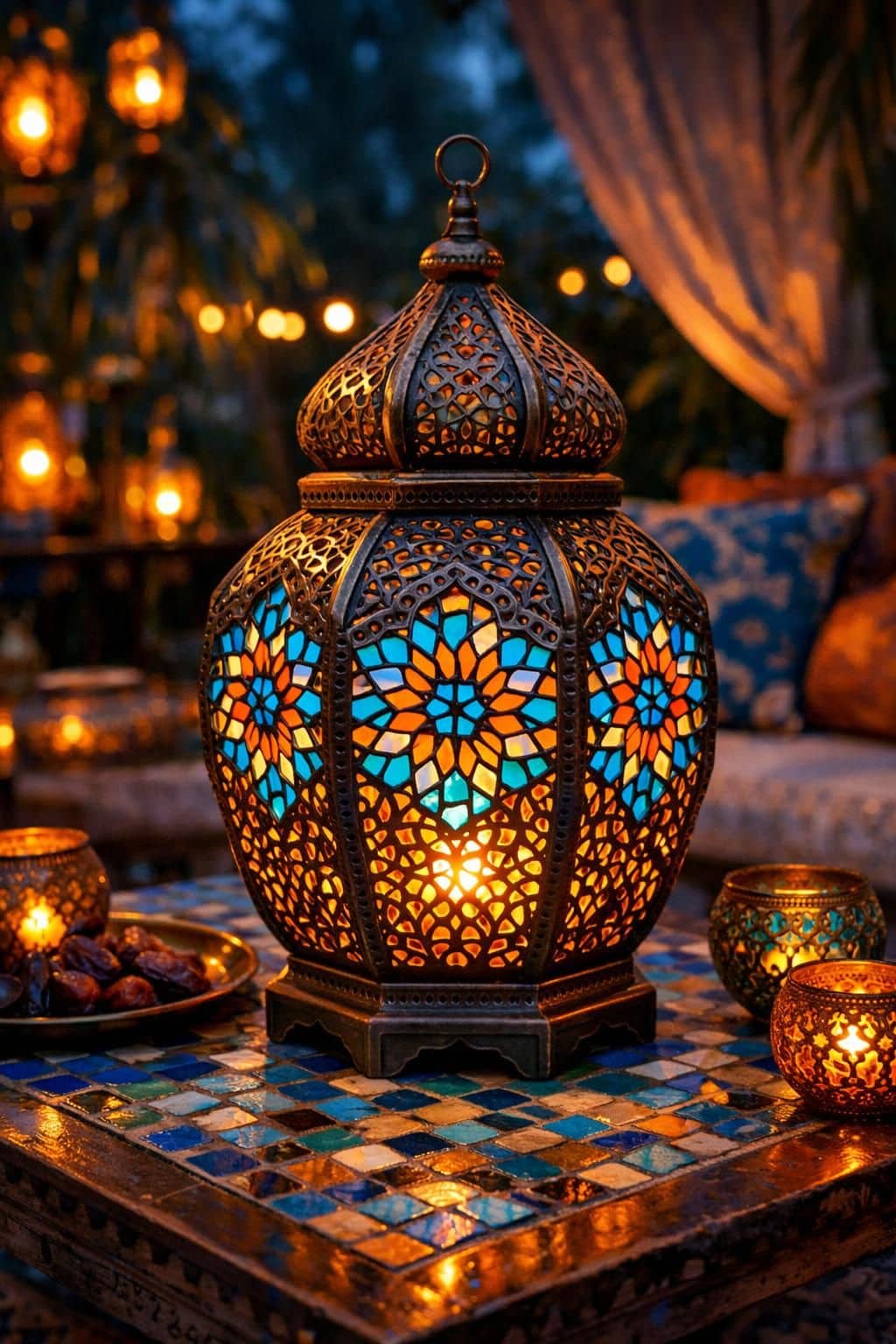 découvrez comment créer 5 ambiances uniques et chaleureuses grâce à notre lanterne d'extérieur à poser, idéale pour sublimer votre jardin ou terrasse.