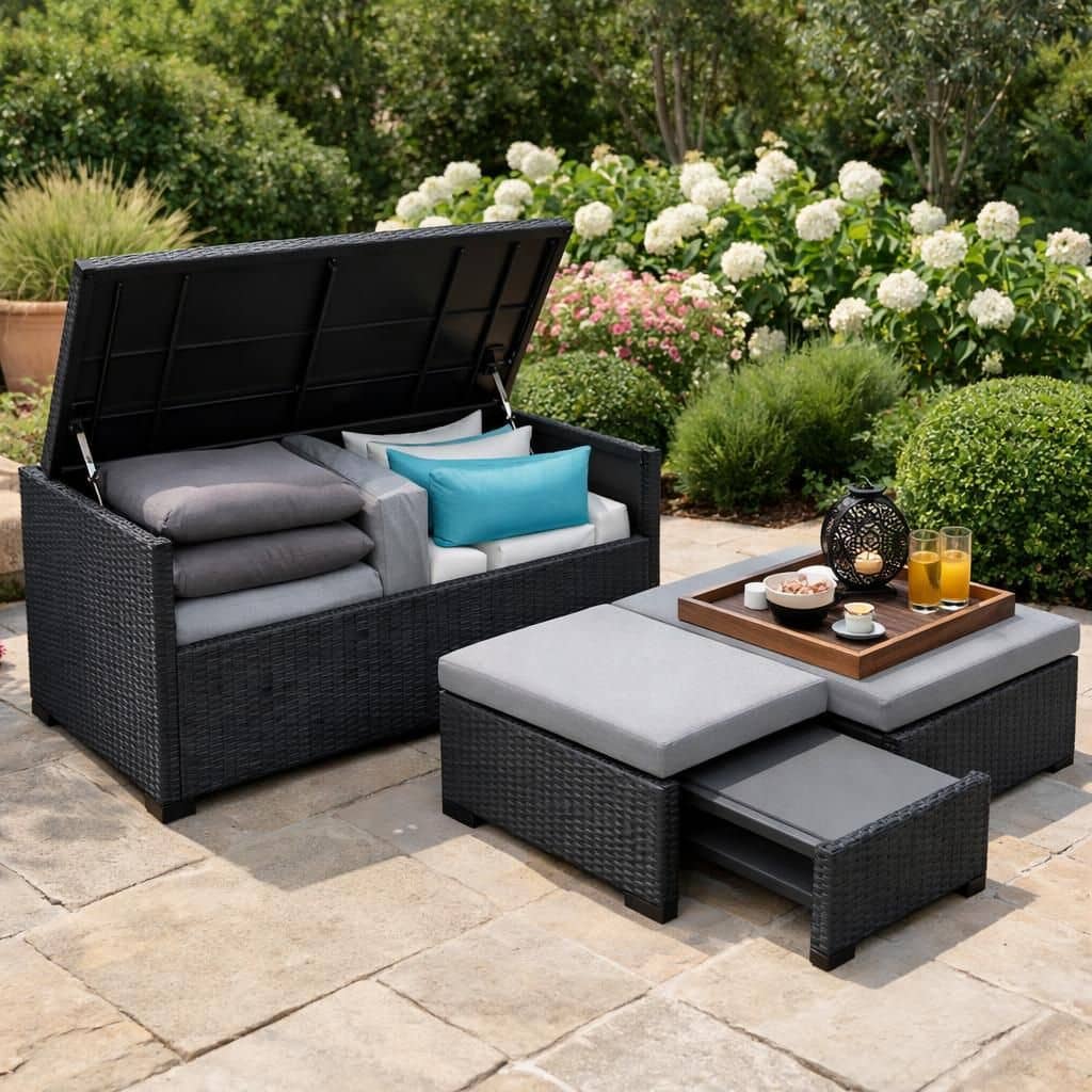 profitez du confort optimal avec notre salon de jardin bas, idéal pour vos instants de détente en plein air. élégance et relaxation garanties pour vos espaces extérieurs.