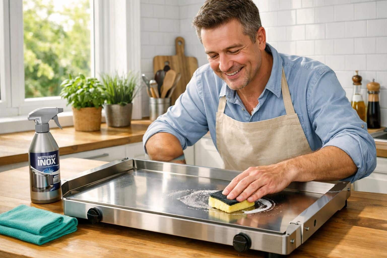 découvrez notre guide pratique pour nettoyer efficacement votre plancha en inox et maintenir sa performance et son éclat comme au premier jour.