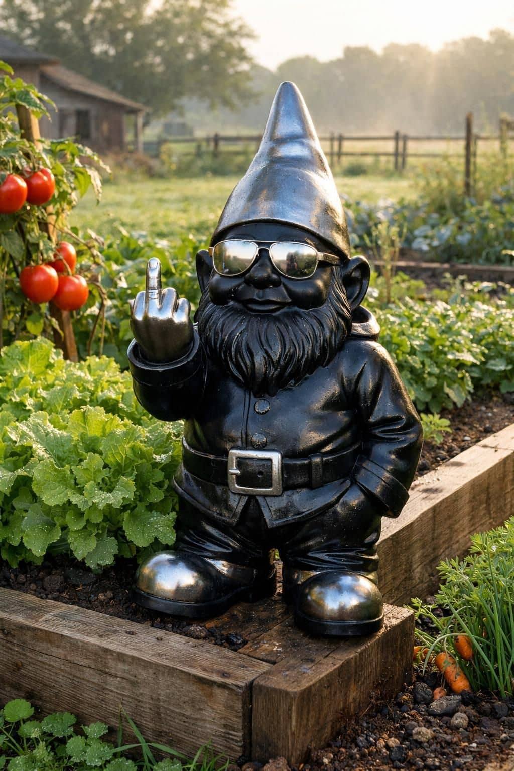 découvrez l'histoire du nain de jardin provocateur, un symbole d'insolence où le doigt d'honneur devient une déclaration audacieuse et pleine d'humour.