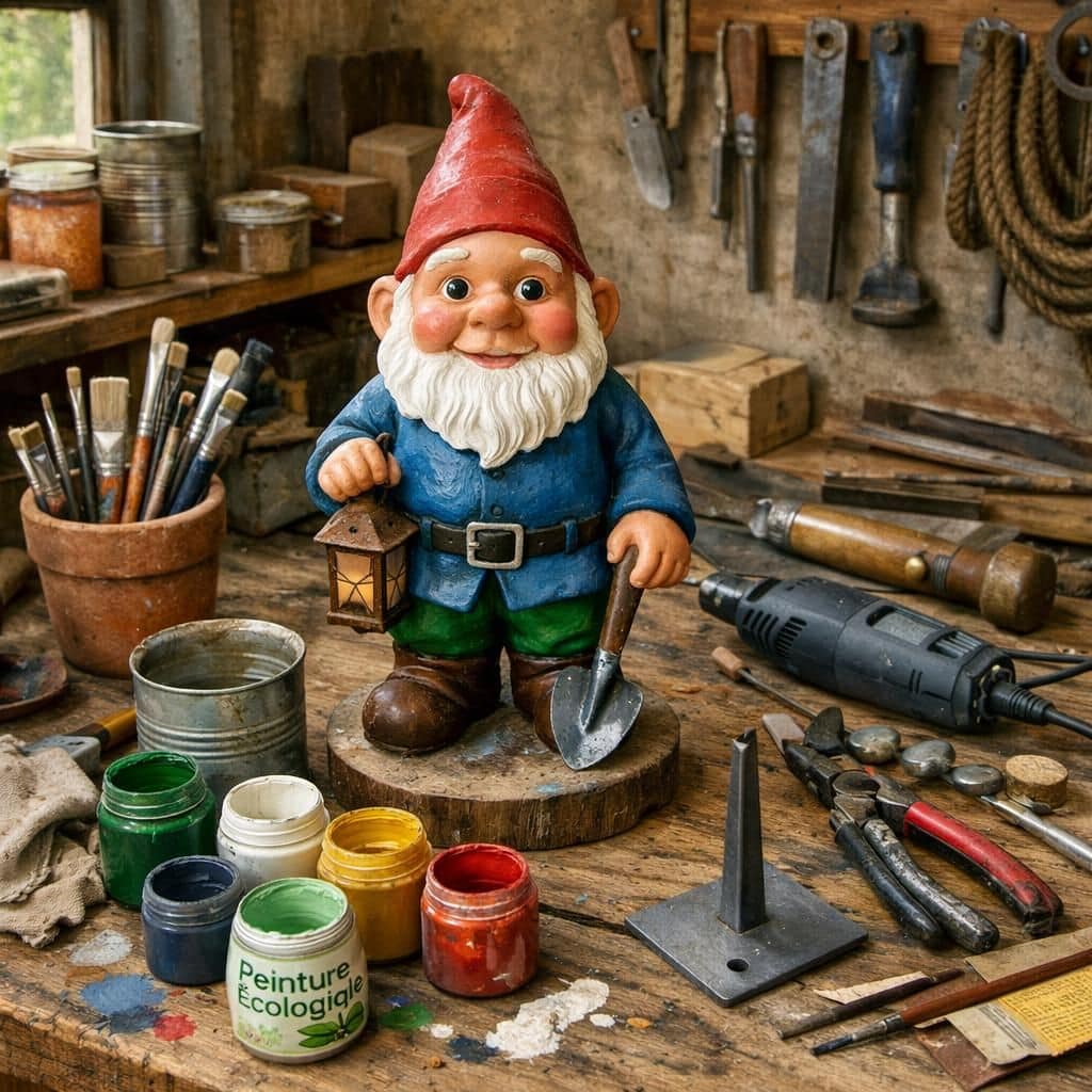 découvrez l'histoire surprenante du nain de jardin provocateur, où le geste du doigt d'honneur se transforme en une déclaration insolente et pleine d'humour.