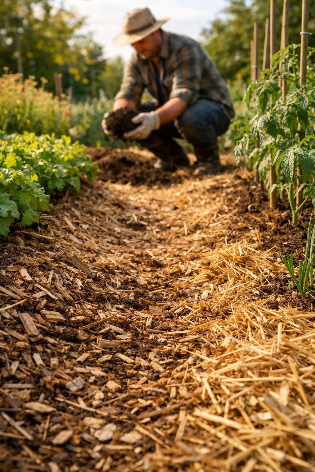 découvrez les avantages du paillage organique pour votre jardin : amélioration de la qualité du sol, conservation de l'humidité, et protection naturelle contre les mauvaises herbes.