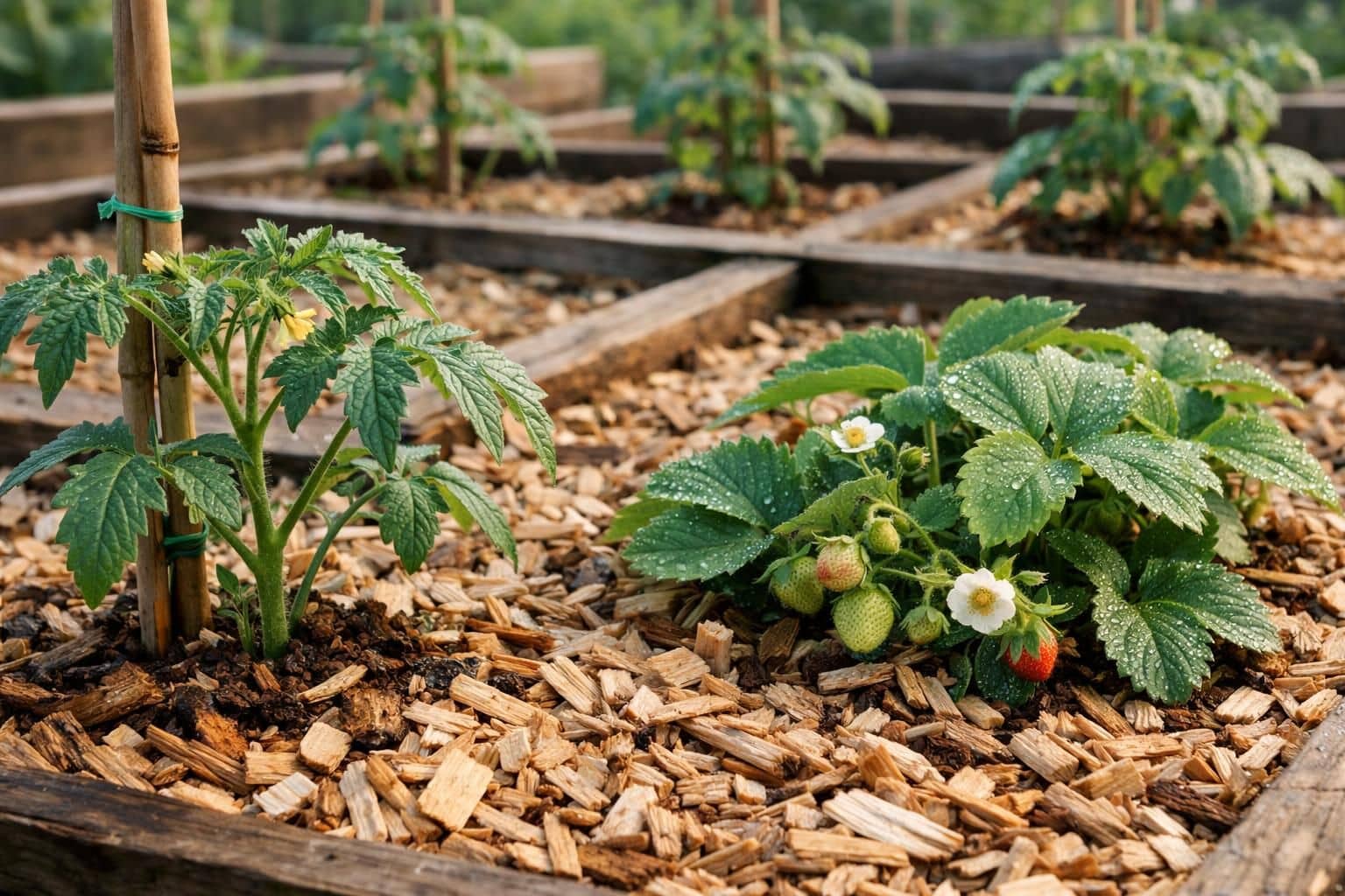 découvrez les bienfaits du paillage avec copeaux de bois et ses utilisations pour améliorer la santé de votre jardin, protéger vos plantes et économiser l'eau.