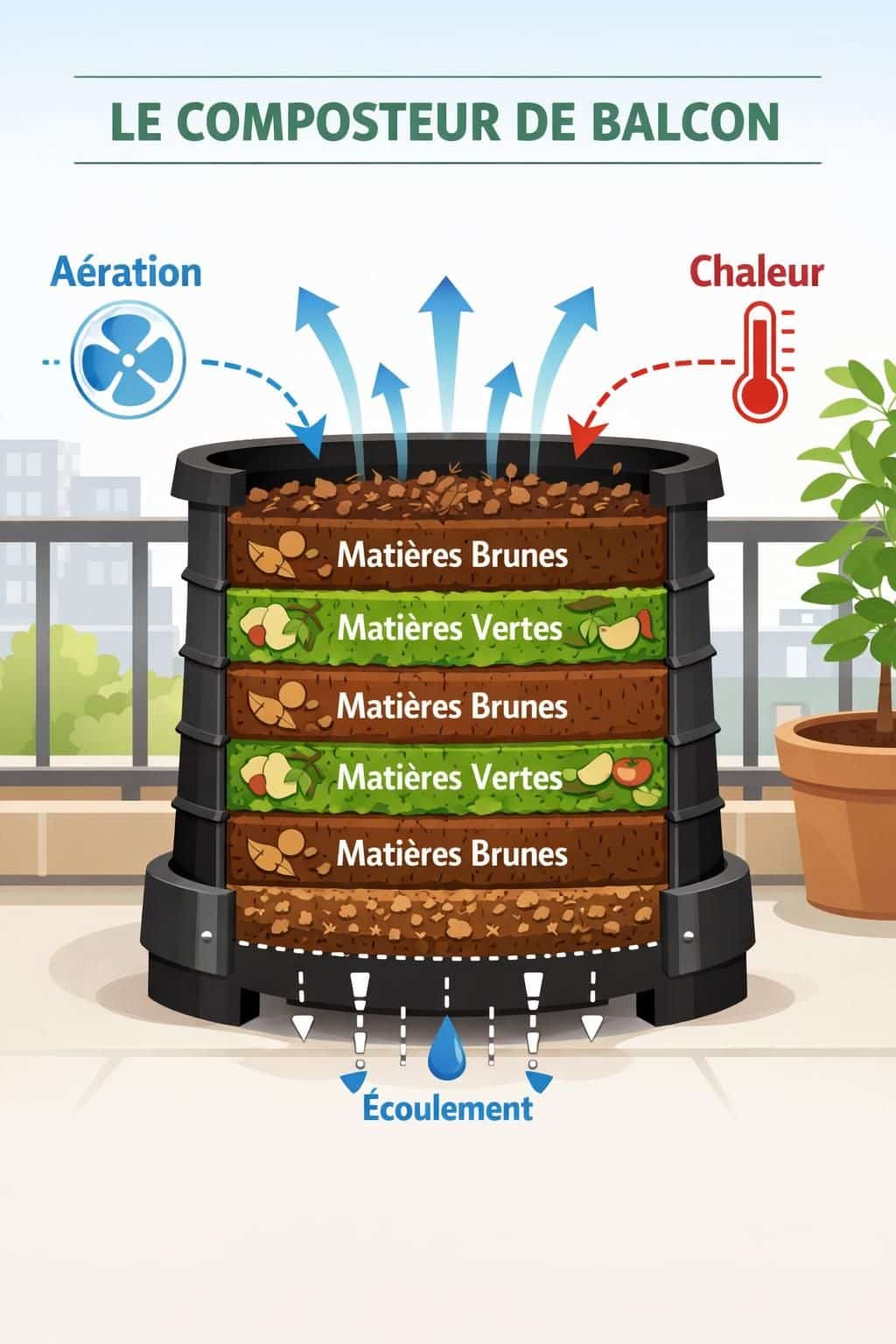 découvrez comment composter facilement sur votre balcon avec notre guide pratique et astuces pour réduire vos déchets et nourrir vos plantes en toute simplicité.