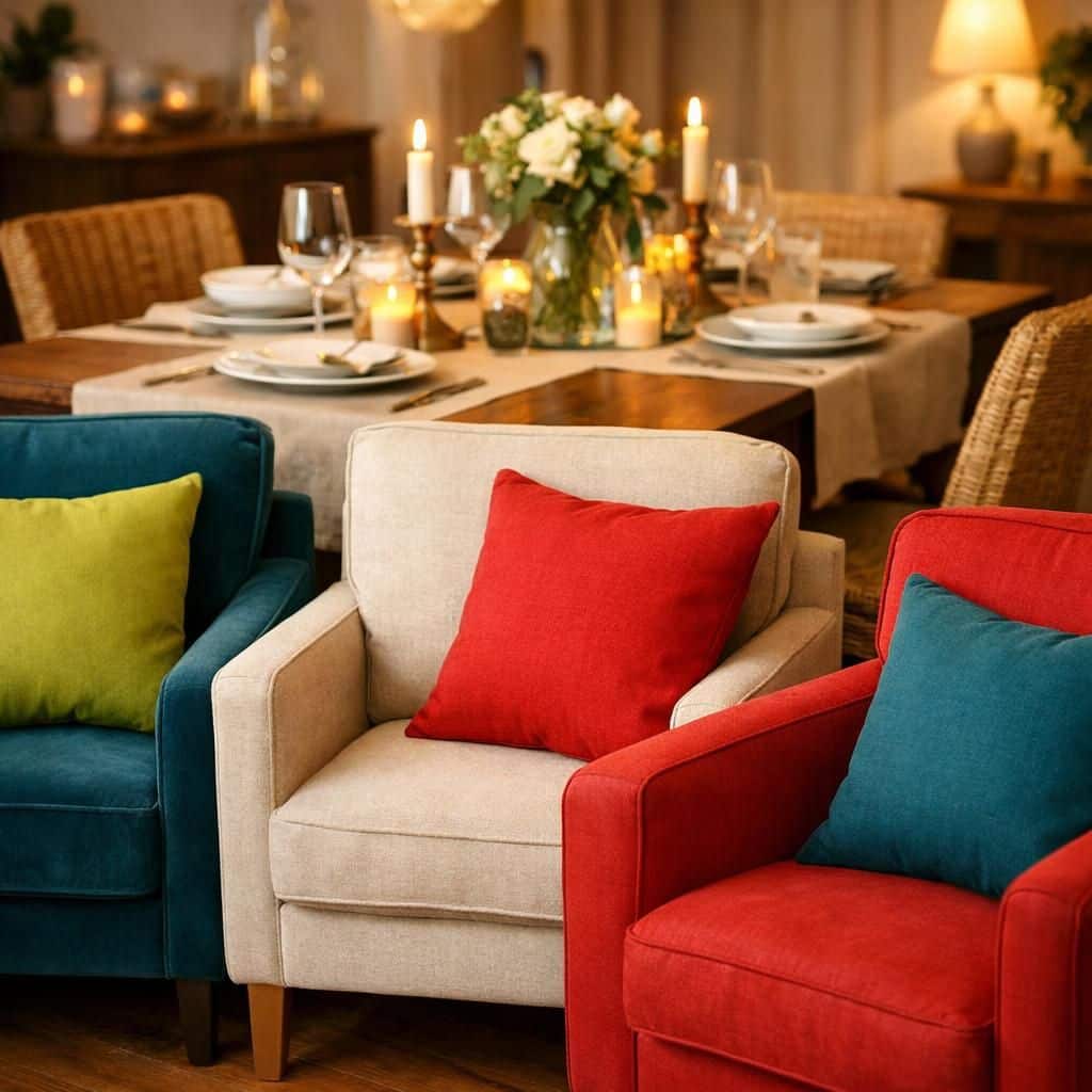 apportez une touche de couleur et de confort à votre extérieur avec nos coussins colorés pour fauteuils de jardin, parfaits pour égayer votre espace avec style et élégance.