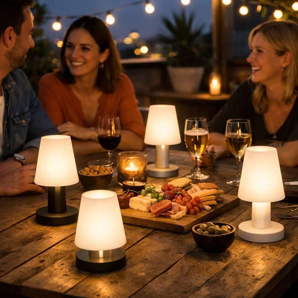 découvrez la lampe d'extérieur sans fil alliant élégance et liberté pour illuminer vos soirées avec style et simplicité.