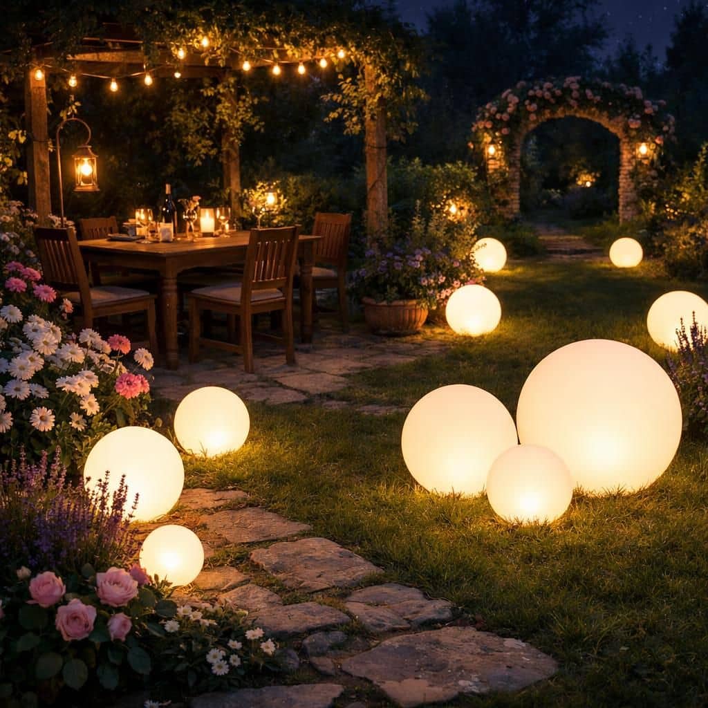 découvrez comment illuminer votre jardin avec élégance grâce à la boule lumineuse, une touche décorative et lumineuse pour sublimer vos espaces extérieurs.