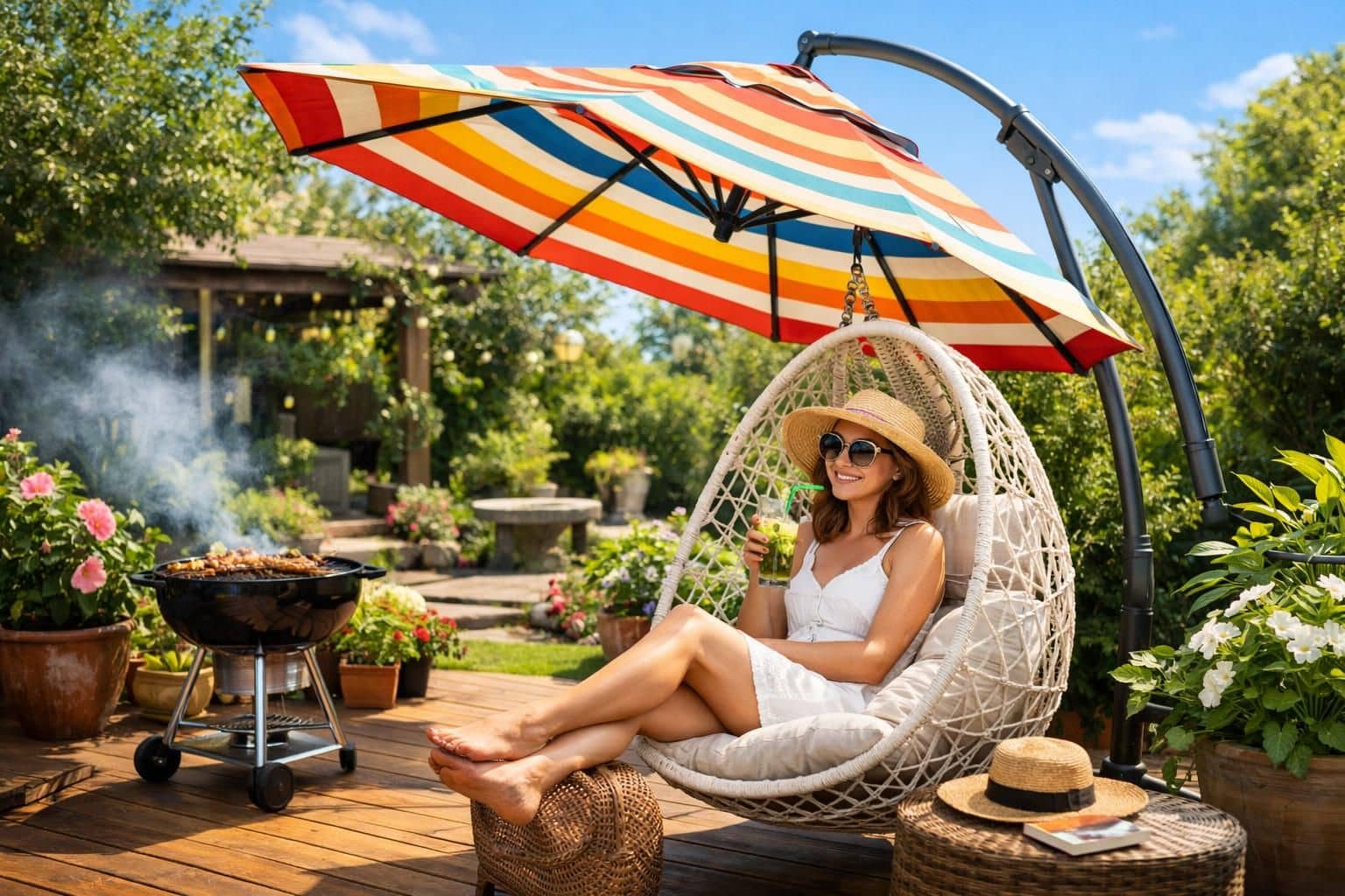 découvrez le parasol inclinable, l'accessoire incontournable pour vous protéger du soleil et profiter pleinement de vos journées d'été en toute tranquillité.