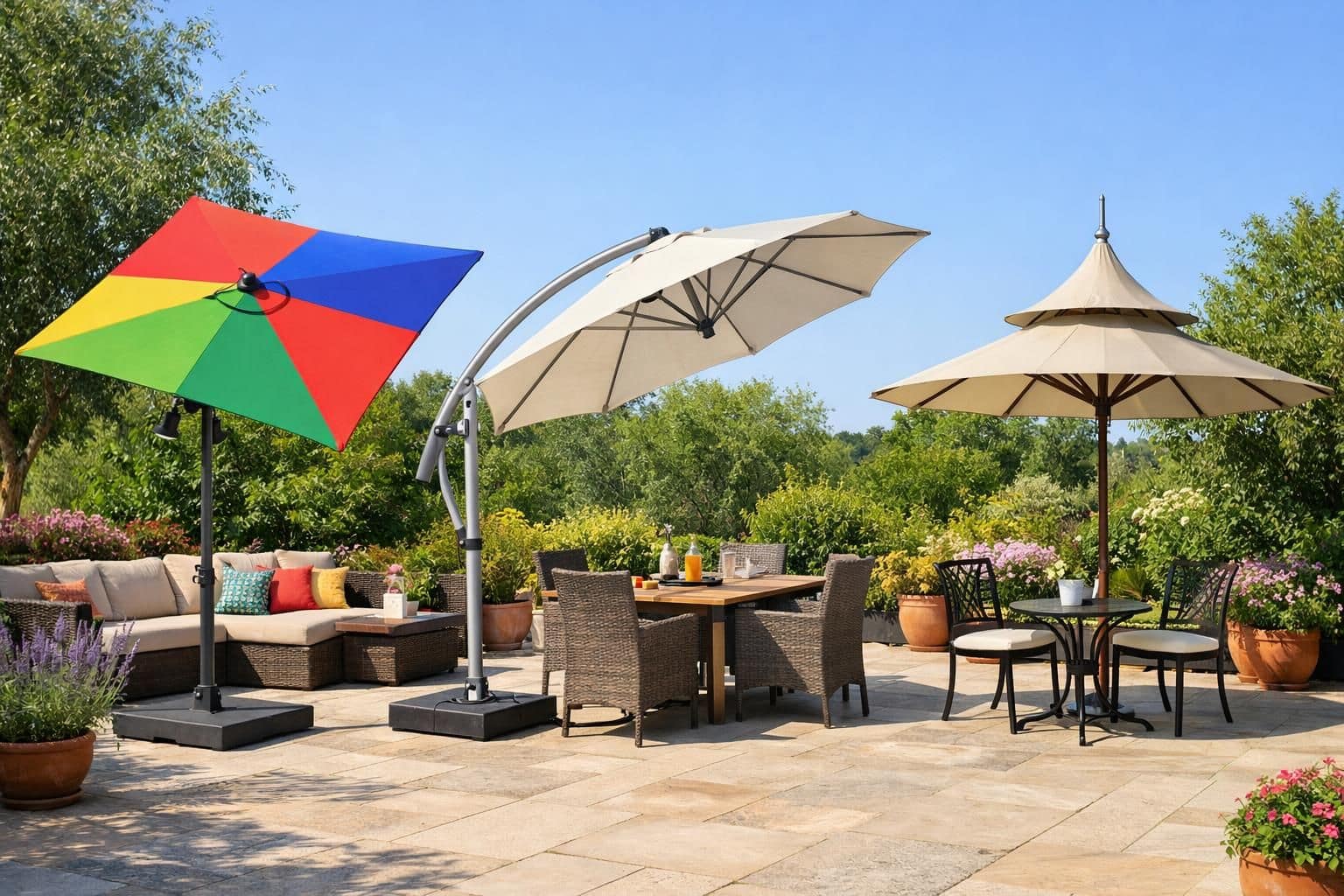 découvrez le parasol inclinable, l'accessoire indispensable pour profiter pleinement de l'été en vous protégeant du soleil tout en adaptant l'ombre selon vos envies.