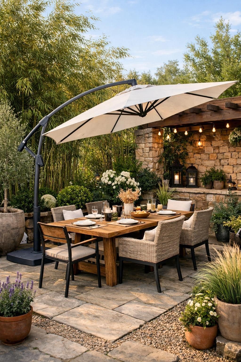 découvrez le parasol inclinable, votre allié indispensable pour profiter pleinement de l'été en toute sérénité et confort. profitez d'une ombre optimale où que vous soyez !