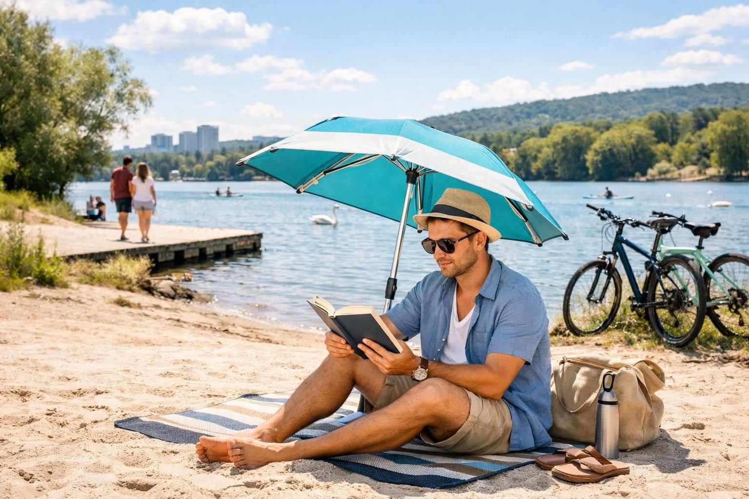 découvrez notre parasol compact et pliable, l'accessoire parfait pour profiter d'une ombre fraîche où que vous soyez. facile à transporter, il vous accompagne partout pour un confort nomade.