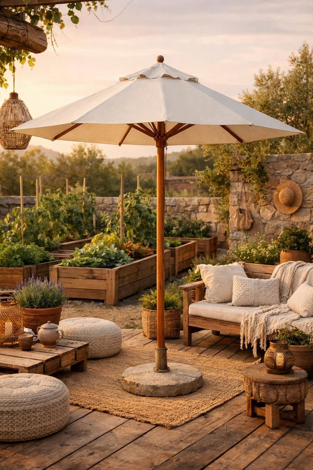 découvrez notre parasol droit, l'alliance parfaite entre protection solaire efficace et design élégant pour sublimer votre espace extérieur en toute saison.