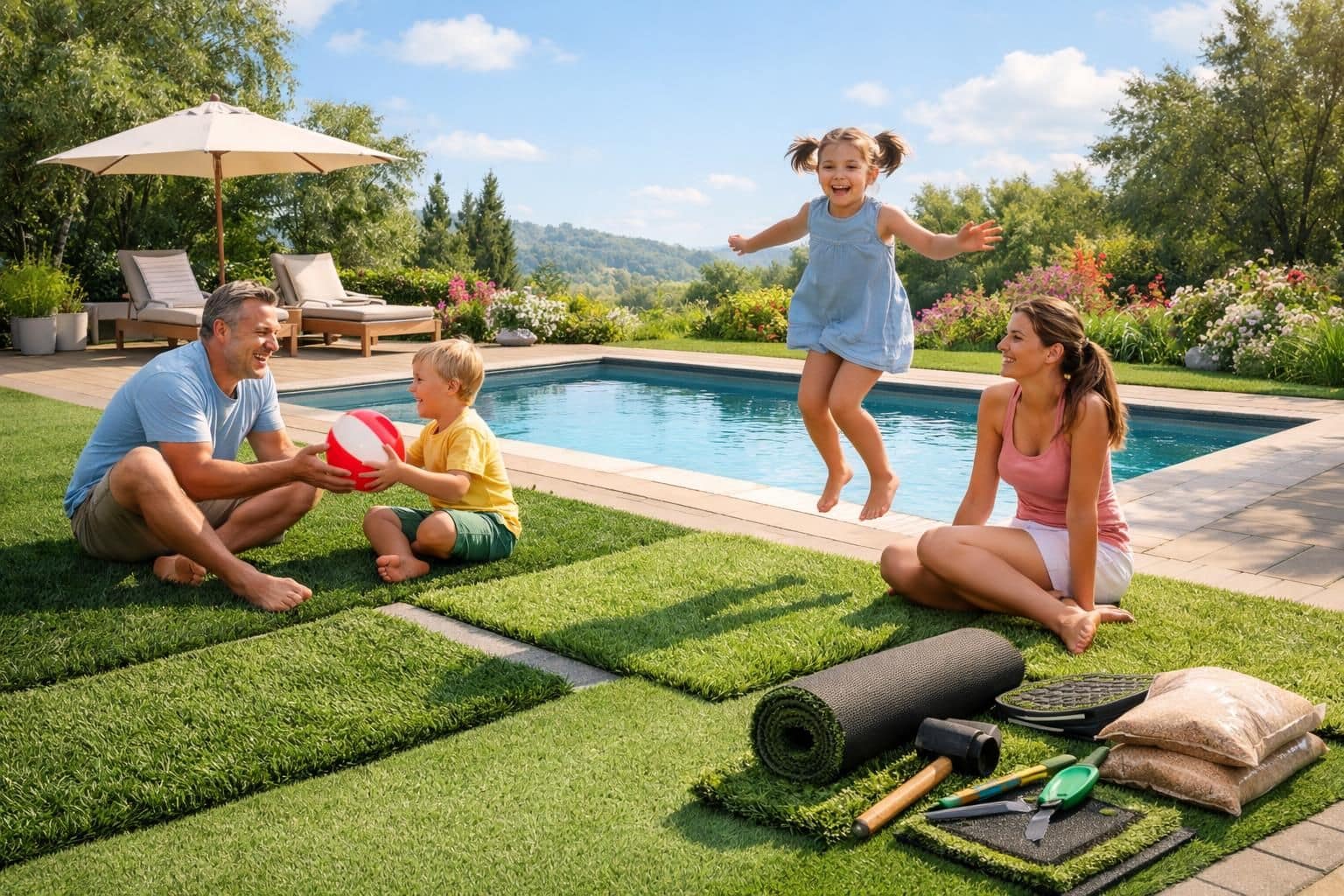 découvrez comment choisir le gazon synthétique idéal pour aménager les abords de votre piscine, alliant esthétique, confort et entretien facile.