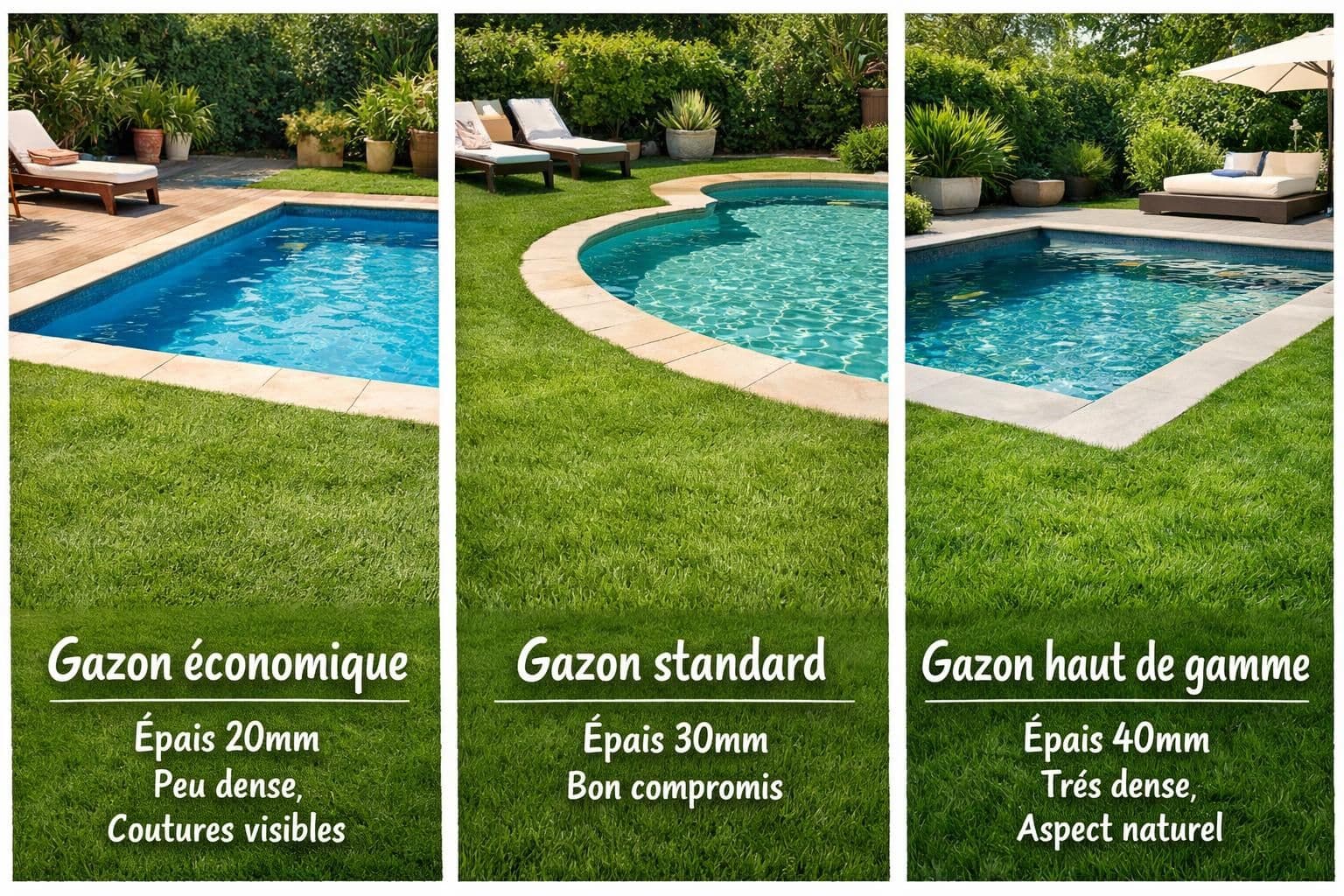 découvrez comment choisir le gazon synthétique idéal pour aménager les abords de votre piscine, alliant esthétisme, confort et praticité pour un espace extérieur agréable toute l'année.