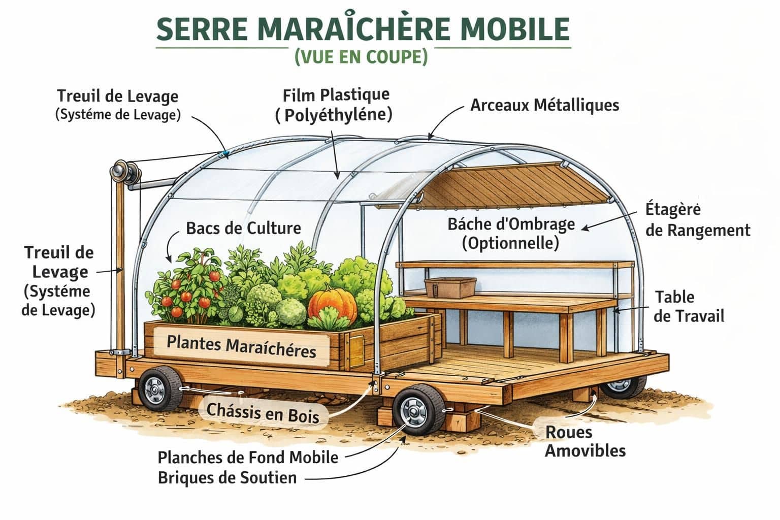 découvrez la serre maraîchère mobile, une solution innovante pour cultiver vos légumes tout en préservant la fertilité et la richesse de votre sol. optimisez votre jardin avec mobilité et respect de l'environnement.