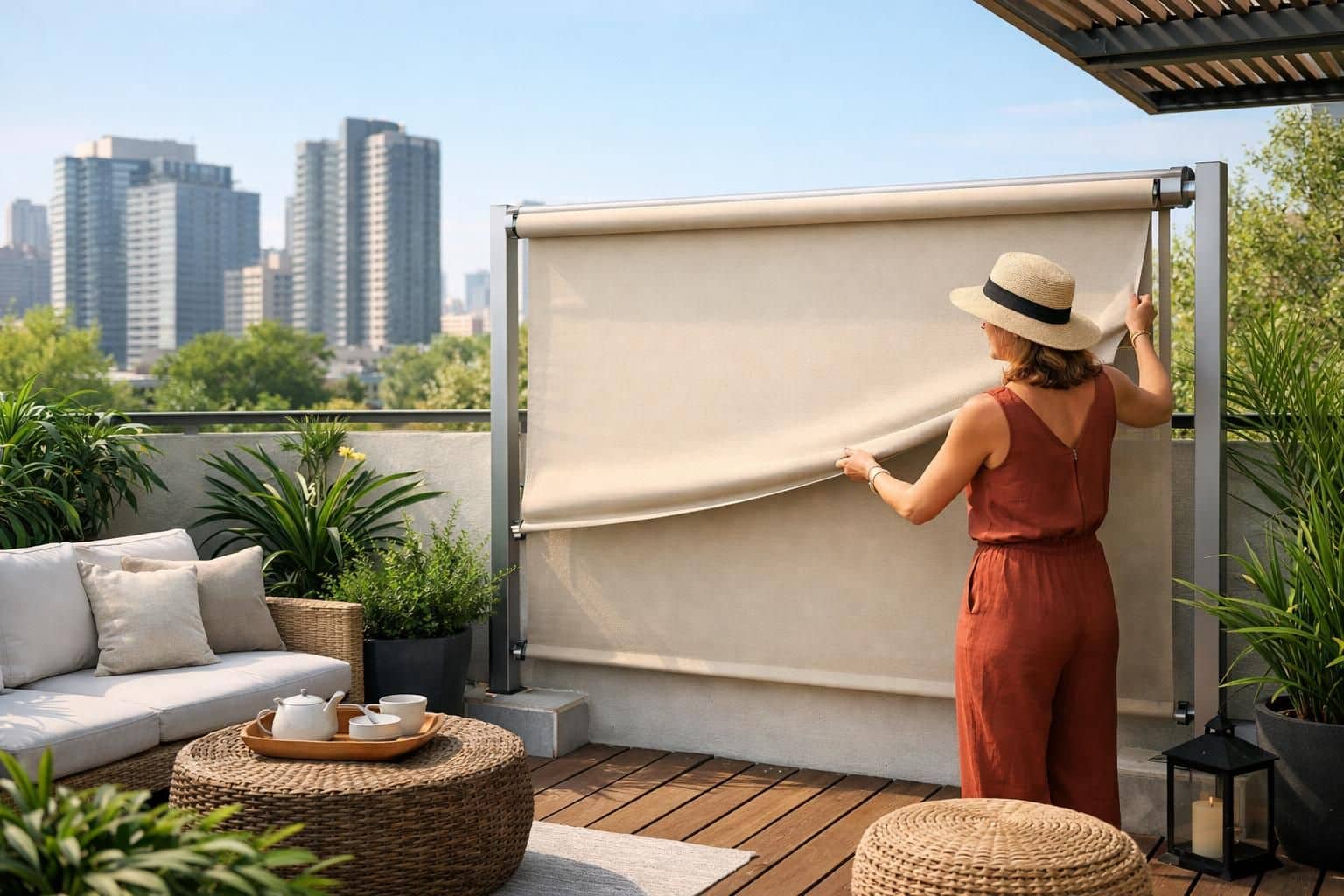 découvrez le brise-vue enroulable, la solution pratique et sur mesure pour préserver votre intimité avec style et efficacité.
