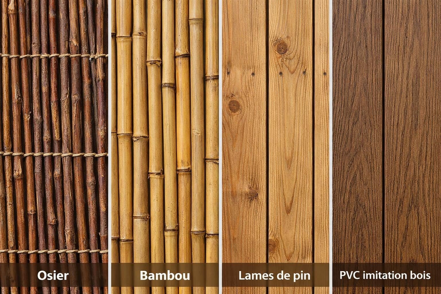 découvrez nos canisses en bois, l'alliance parfaite entre élégance naturelle et protection pour sublimer votre espace extérieur avec style et authenticité.