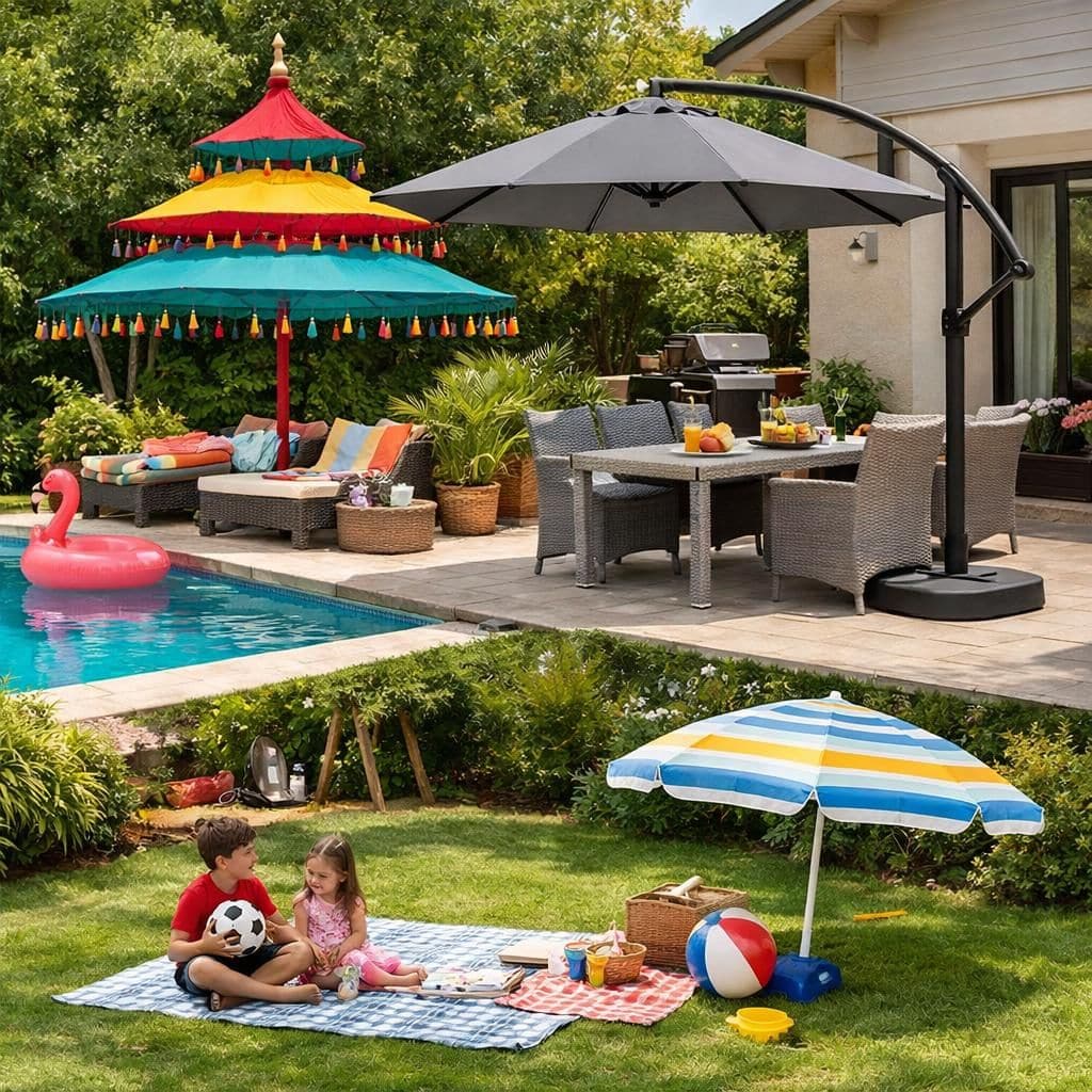 découvrez le parasol proloisirs, alliant design élégant et matériaux de haute qualité pour une protection optimale et une durabilité exceptionnelle.