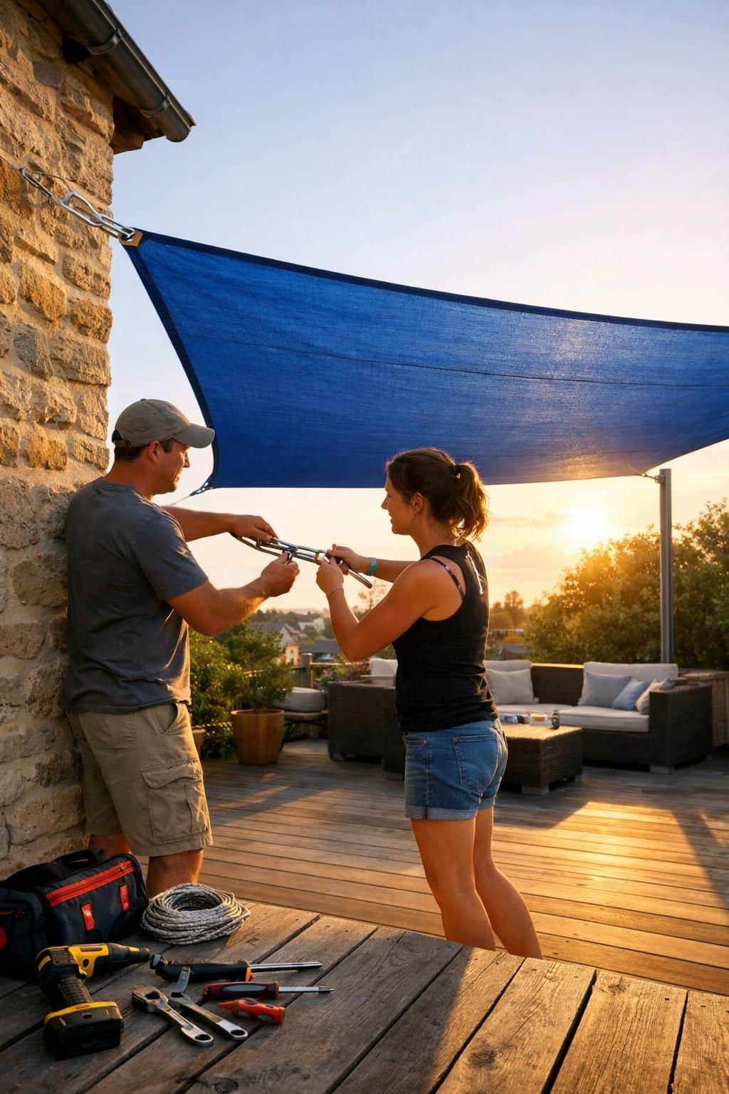découvrez comment optimiser votre espace extérieur grâce à un voile d'ombrage rectangulaire, alliant esthétisme et protection contre le soleil pour un confort optimal.