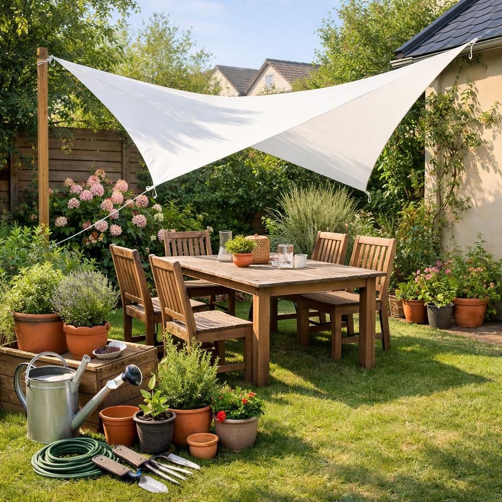 découvrez notre voile d'ombrage triangulaire de 3 mètres, alliant élégance et protection solaire optimale pour votre terrasse ou jardin.