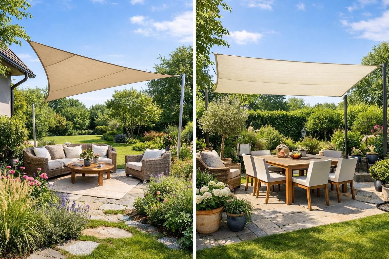 découvrez notre voile d'ombrage triangulaire de 3 mètres, alliant élégance et efficacité pour une protection solaire optimale lors de vos moments en extérieur.