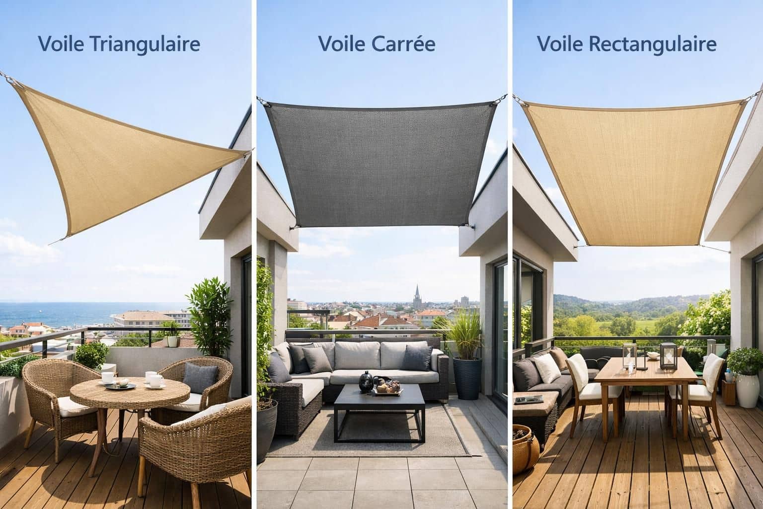découvrez nos voiles d'ombrage pour balcon alliant design élégant et protection solaire optimale pour profiter pleinement de votre espace extérieur.