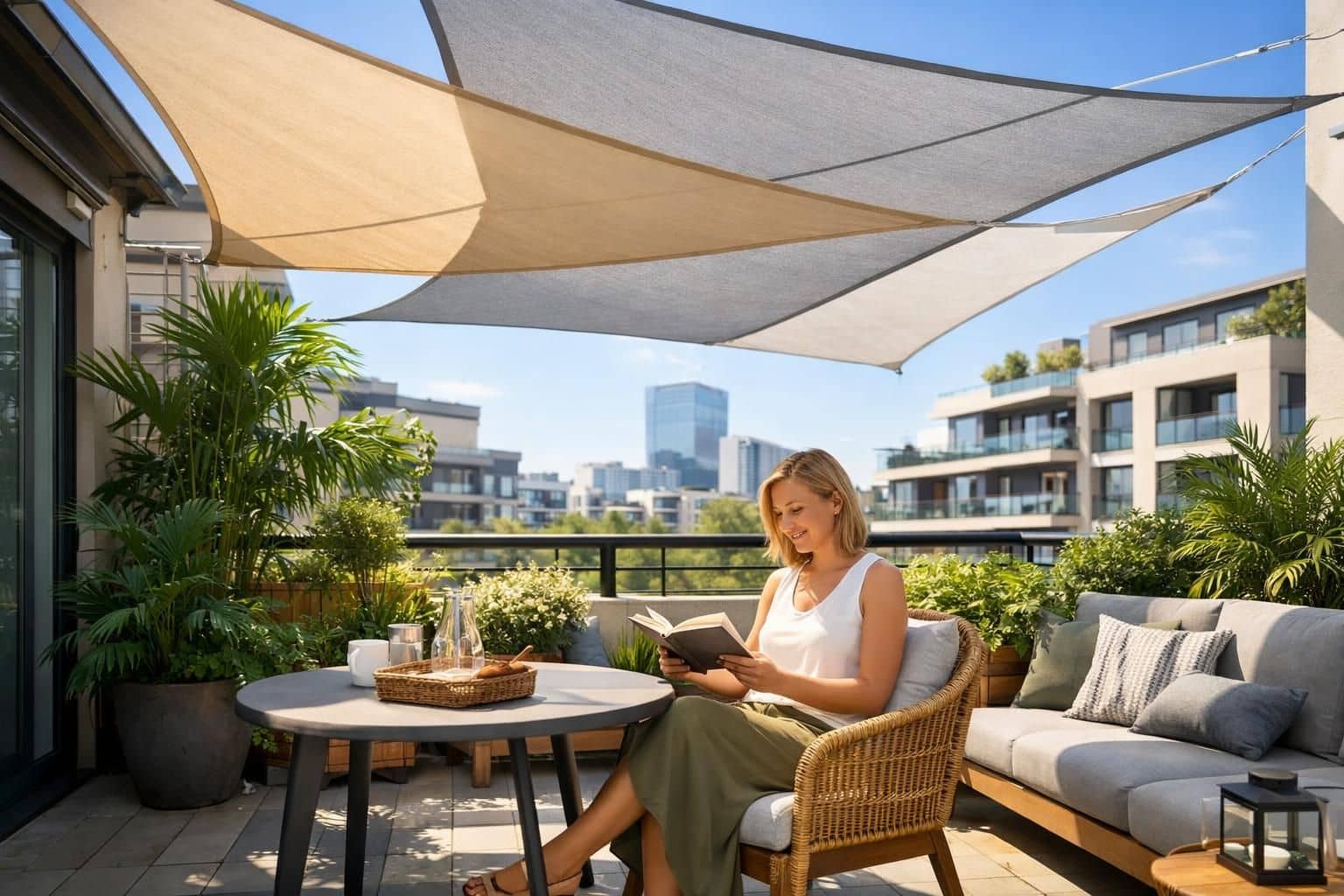 découvrez nos voiles d'ombrage pour balcon, alliant design élégant et protection solaire optimale pour profiter pleinement de votre espace extérieur en toute sérénité.