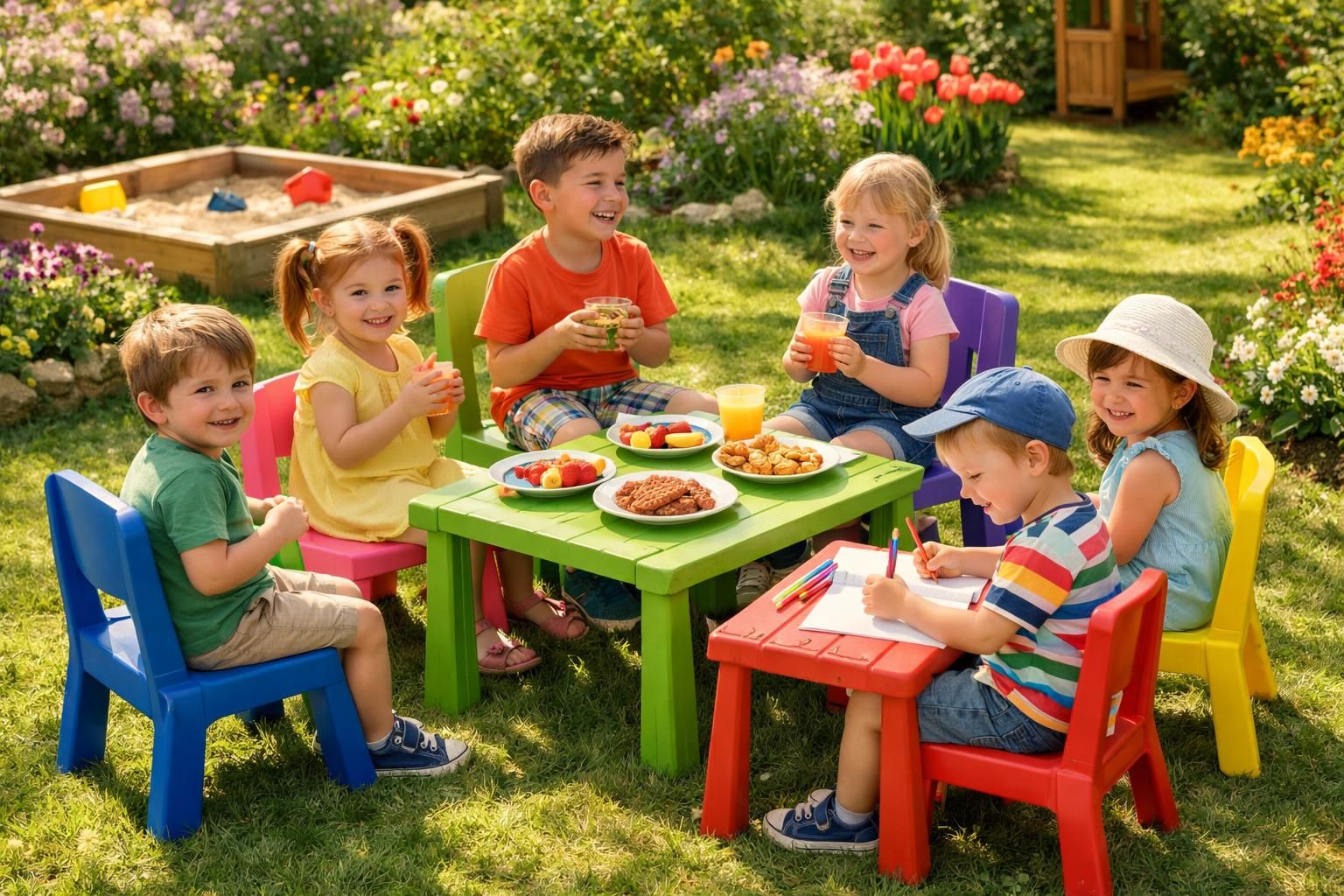 découvrez notre sélection irrésistible de chaises de jardin pour enfants, alliant confort, sécurité et design ludique pour des moments de détente en plein air réussis.