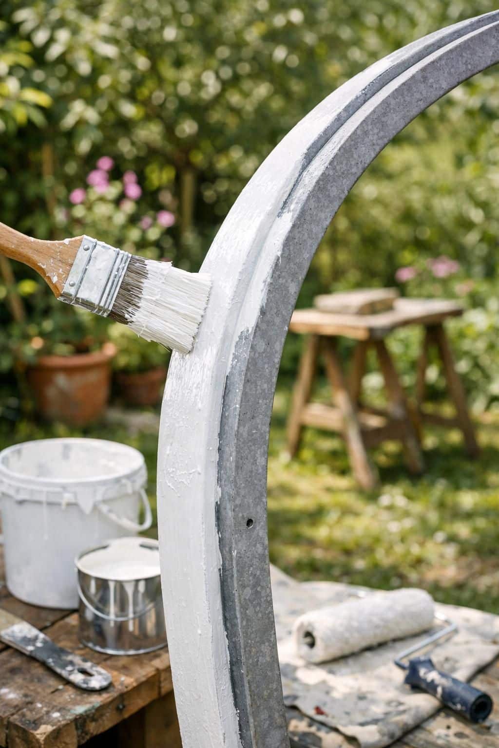découvrez notre arche métallique élégante, parfaite pour mettre en valeur et soutenir vos plantes grimpantes avec style et robustesse.