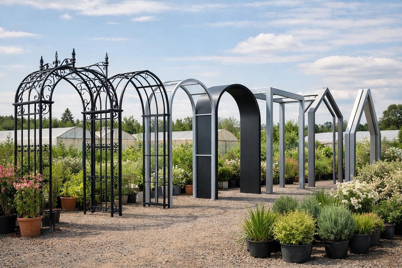 découvrez l'arche métallique parfaite pour mettre en valeur vos plantes grimpantes et transformer votre jardin en un véritable havre de beauté.