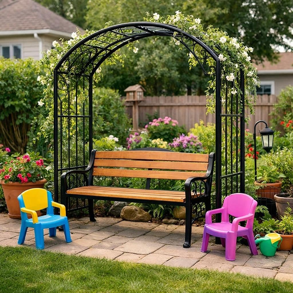 découvrez notre arche métallique élégante et résistante, parfaite pour mettre en valeur vos plantes grimpantes et embellir votre jardin avec style et durabilité.